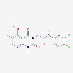 N-(3,4-dichlorophenyl)-2-{5-ethoxy-1,6-dimethyl-2,4-dioxo-1H,2H,3H,4H-pyrido[2,3-d]pyrimidin-3-yl}acetamide