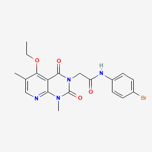 N-(4-bromophenyl)-2-{5-ethoxy-1,6-dimethyl-2,4-dioxo-1H,2H,3H,4H-pyrido[2,3-d]pyrimidin-3-yl}acetamide