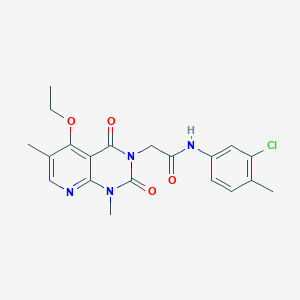 N-(3-chloro-4-methylphenyl)-2-{5-ethoxy-1,6-dimethyl-2,4-dioxo-1H,2H,3H,4H-pyrido[2,3-d]pyrimidin-3-yl}acetamide