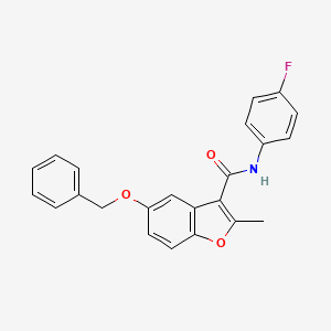 5-(benzyloxy)-N-(4-fluorophenyl)-2-methyl-1-benzofuran-3-carboxamide