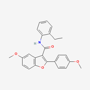 N-(2-ethylphenyl)-5-methoxy-2-(4-methoxyphenyl)-1-benzofuran-3-carboxamide