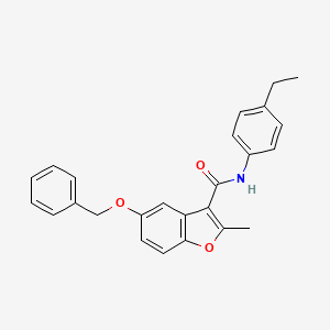 5-(benzyloxy)-N-(4-ethylphenyl)-2-methyl-1-benzofuran-3-carboxamide