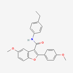 N-(4-ethylphenyl)-5-methoxy-2-(4-methoxyphenyl)-1-benzofuran-3-carboxamide