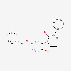 5-(benzyloxy)-2-methyl-N-phenyl-1-benzofuran-3-carboxamide