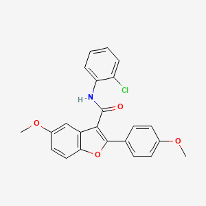 N-(2-chlorophenyl)-5-methoxy-2-(4-methoxyphenyl)-1-benzofuran-3-carboxamide