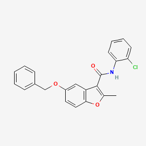5-(benzyloxy)-N-(2-chlorophenyl)-2-methyl-1-benzofuran-3-carboxamide