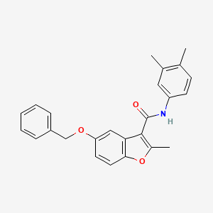 5-(benzyloxy)-N-(3,4-dimethylphenyl)-2-methyl-1-benzofuran-3-carboxamide