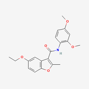 molecular formula C20H21NO5 B6545066 N-(2,4-dimethoxyphenyl)-5-ethoxy-2-methyl-1-benzofuran-3-carboxamide CAS No. 929513-63-3