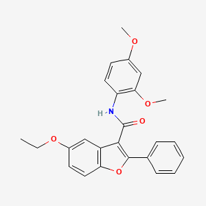 molecular formula C25H23NO5 B6545084 N-(2,4-dimethoxyphenyl)-5-ethoxy-2-phenyl-1-benzofuran-3-carboxamide CAS No. 929428-71-7
