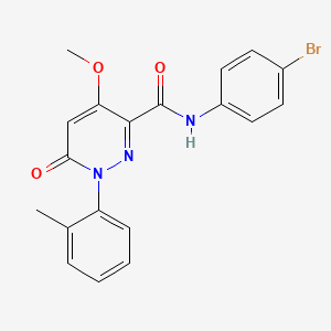 B6545871 N-(4-bromophenyl)-4-methoxy-1-(2-methylphenyl)-6-oxo-1,6-dihydropyridazine-3-carboxamide CAS No. 946380-08-1