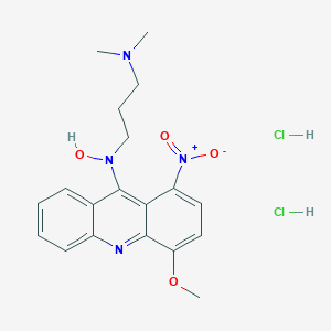 1,3-Propanediamine, N,N-dimethyl-N'-(4-methoxy-1-nitro-9-acridinyl)-, N-oxide, dihydrochloride