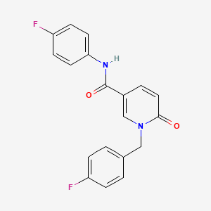molecular formula C19H14F2N2O2 B6547082 N-(4-fluorophenyl)-1-[(4-fluorophenyl)methyl]-6-oxo-1,6-dihydropyridine-3-carboxamide CAS No. 946224-20-0