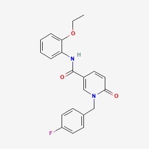 molecular formula C21H19FN2O3 B6547101 N-(2-ethoxyphenyl)-1-[(4-fluorophenyl)methyl]-6-oxo-1,6-dihydropyridine-3-carboxamide CAS No. 946380-45-6