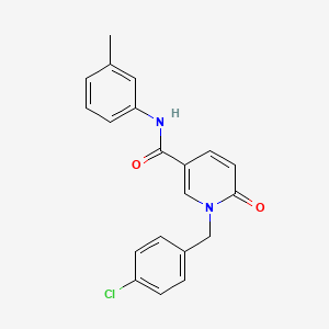 B6547178 1-[(4-chlorophenyl)methyl]-N-(3-methylphenyl)-6-oxo-1,6-dihydropyridine-3-carboxamide CAS No. 946361-23-5