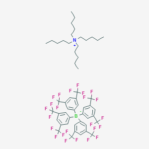 Tetrakis[3,5-bis(trifluoromethyl)phenyl]boranuide;tetrapentylazanium