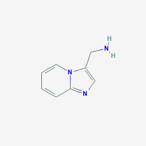 molecular formula C8H9N3 B065487 咪唑并[1,2-a]吡啶-3-基甲胺 CAS No. 160771-89-1