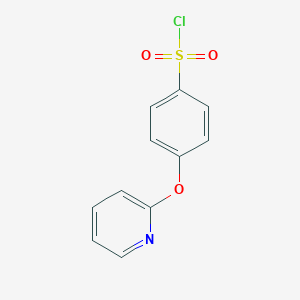 molecular formula C11H8ClNO3S B065501 4-(Pyridin-2-yloxy)benzene-1-sulfonyl chloride CAS No. 192329-94-5