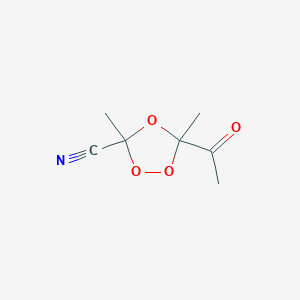 5-Acetyl-3,5-dimethyl-1,2,4-trioxolane-3-carbonitrile