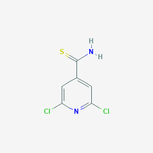 molecular formula C6H4Cl2N2S B065517 2,6-Dichloropyridine-4-carbothioamide CAS No. 175204-46-3