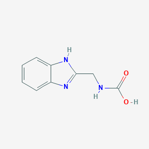 molecular formula C9H9N3O2 B065519 (1H-Benzimidazol-2-ylmethyl)carbamic acid CAS No. 175464-16-1