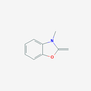 molecular formula C9H9NO B065528 Benzoxazole, 2,3-dihydro-3-methyl-2-methylene-(9CI) CAS No. 184583-15-1