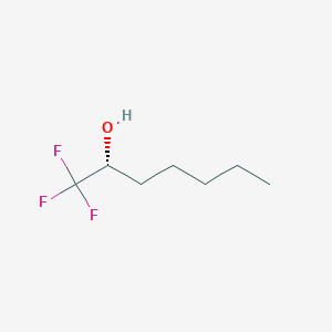 molecular formula C7H13F3O B065553 (R)-(+)-1,1,1-Trifluoroheptan-2-ol CAS No. 175840-70-7