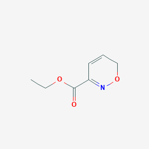 molecular formula C7H9NO3 B065560 Ethyl 6H-1,2-oxazine-3-carboxylate CAS No. 185223-40-9