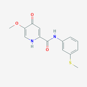 molecular formula C14H14N2O3S B6556205 5-methoxy-N-(3-(methylthio)phenyl)-4-oxo-1,4-dihydropyridine-2-carboxamide CAS No. 1040661-01-5