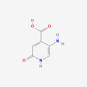 molecular formula C6H6N2O3 B065563 5-amino-2-oxo-1H-pyridine-4-carboxylic Acid CAS No. 183742-01-0