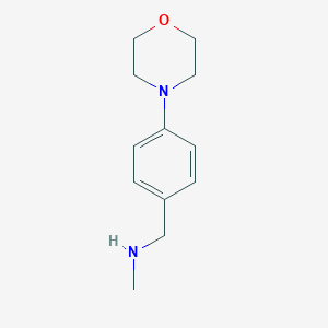 molecular formula C12H18N2O B065568 N-methyl-N-(4-morpholin-4-ylbenzyl)amine CAS No. 179328-22-4