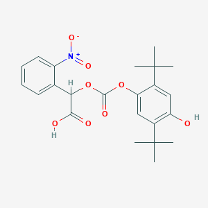 2-(2,5-Ditert-butyl-4-hydroxyphenoxy)carbonyloxy-2-(2-nitrophenyl)acetic acid