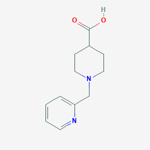 molecular formula C12H16N2O2 B065591 1-(Pyridin-2-ylmethyl)piperidine-4-carboxylic acid CAS No. 193538-28-2