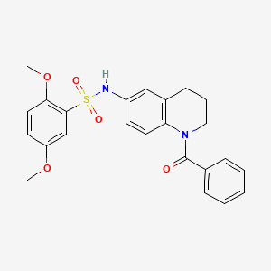 B6560207 N-(1-benzoyl-1,2,3,4-tetrahydroquinolin-6-yl)-2,5-dimethoxybenzene-1-sulfonamide CAS No. 946380-71-8