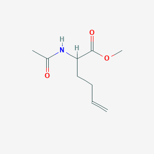 molecular formula C9H15NO3 B065603 Methyl 2-acetamidohex-5-enoate CAS No. 193223-81-3