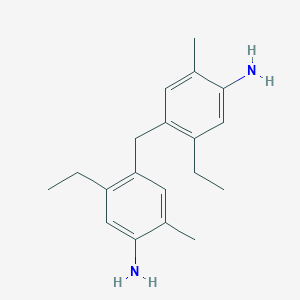 molecular formula C19H26N2 B065604 4-[(4-Amino-2-ethyl-5-methylphenyl)methyl]-5-ethyl-2-methylaniline CAS No. 188759-35-5