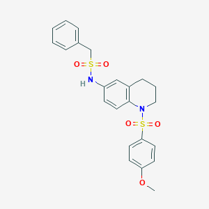 N-[1-(4-methoxybenzenesulfonyl)-1,2,3,4-tetrahydroquinolin-6-yl]-1-phenylmethanesulfonamide