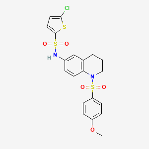 5-chloro-N-[1-(4-methoxybenzenesulfonyl)-1,2,3,4-tetrahydroquinolin-6-yl]thiophene-2-sulfonamide