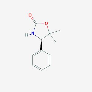 molecular formula C11H13NO2 B065608 (R)-(-)-5,5-Dimethyl-4-phenyl-2-oxazolidinone CAS No. 170918-42-0