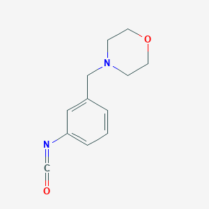 molecular formula C12H14N2O2 B065610 4-(3-Isocyanatobenzyl)morpholine CAS No. 166740-66-5