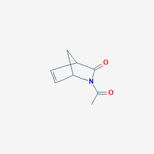 molecular formula C8H9NO2 B065613 2-Acetyl-2-azabicyclo[2.2.1]hept-5-en-3-one CAS No. 162307-09-7