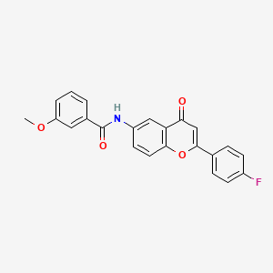 molecular formula C23H16FNO4 B6561349 N-[2-(4-fluorophenyl)-4-oxo-4H-chromen-6-yl]-3-methoxybenzamide CAS No. 921785-13-9