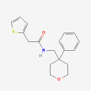 molecular formula C18H21NO2S B6561584 N-[(4-phenyloxan-4-yl)methyl]-2-(thiophen-2-yl)acetamide CAS No. 1091123-05-5
