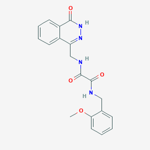 molecular formula C19H18N4O4 B6562044 N'-[(2-methoxyphenyl)methyl]-N-[(4-oxo-3,4-dihydrophthalazin-1-yl)methyl]ethanediamide CAS No. 946290-73-9