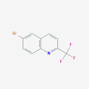 molecular formula C10H5BrF3N B065621 6-Bromo-2-trifluoromethylquinoline CAS No. 176722-64-8