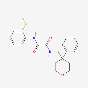 molecular formula C21H24N2O3S B6562217 N-[2-(methylsulfanyl)phenyl]-N'-[(4-phenyloxan-4-yl)methyl]ethanediamide CAS No. 1091035-67-4