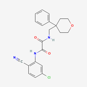 molecular formula C21H20ClN3O3 B6562257 N-(5-chloro-2-cyanophenyl)-N'-[(4-phenyloxan-4-yl)methyl]ethanediamide CAS No. 1091080-91-9