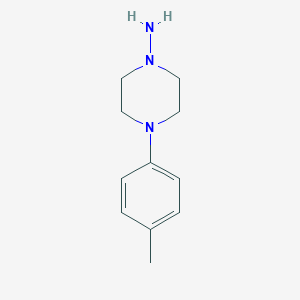 molecular formula C11H17N3 B065623 4-(4-Methylphenyl)piperazin-1-amine CAS No. 184034-78-4