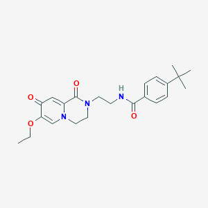 molecular formula C23H29N3O4 B6562876 4-tert-butyl-N-(2-{7-ethoxy-1,8-dioxo-1H,2H,3H,4H,8H-pyrido[1,2-a]pyrazin-2-yl}ethyl)benzamide CAS No. 1091013-82-9