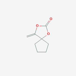 molecular formula C8H10O3 B065638 4-Methylene-1,3-dioxaspiro[4.4]nonane-2-one CAS No. 184007-11-2