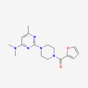 B6564032 2-[4-(furan-2-carbonyl)piperazin-1-yl]-N,N,6-trimethylpyrimidin-4-amine CAS No. 946384-18-5
